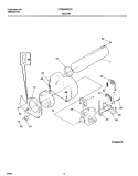 MOTOR Diagram and Parts List for FDEB34RGS0  Frigidaire Dryer