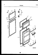 DOOR PARTS Diagram and Parts List for TPK180HN1D  Kelvinator Refrigerator