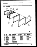 DOOR PARTS Diagram and Parts List for CG300SP2W1  Frigidaire Range