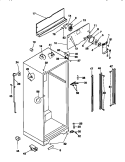 CABINET Diagram and Parts List for GRT18QNCD0  Gibson Refrigerator