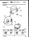 COMPRESSOR PARTS Diagram and Parts List for ED258K6A  Frigidaire Dehumidifier