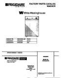 COVER Diagram and Parts List for WWS233RBD1  Frigidaire Washer