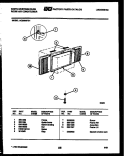 CABINET AND INSTALLATION PARTS Diagram and Parts List for AC088M7B1  Frigidaire Air Conditioner