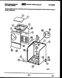 CABINET PARTS Diagram and Parts List for LC590LXD2  Frigidaire Washer