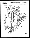 CABINET PARTS Diagram and Parts List for FPES18TLF1  Frigidaire Refrigerator