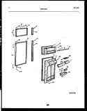 DOOR PARTS Diagram and Parts List for FPCE19TRL0  Frigidaire Refrigerator