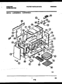 BODY PARTS Diagram and Parts List for FEF450WBDA  Frigidaire Range