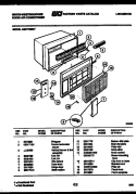 CABINET PARTS Diagram and Parts List for AS277M2K7  Frigidaire Air Conditioner