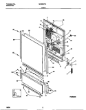 DOOR Diagram and Parts List for MDB662RCS0  Frigidaire Dishwasher
