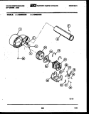BLOWER AND DRIVE PARTS Diagram and Parts List for DG500KXD5  Frigidaire Dryer