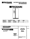 COVER Diagram and Parts List for FRS22WNFD0  Frigidaire Refrigerator