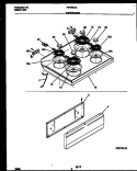 COOKTOP AND DRAWER PARTS Diagram and Parts List for FEF350XAWA  Frigidaire Range