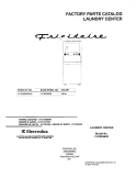 COVER Diagram and Parts List for FLXE6960EW2  Frigidaire Washer Dryer Combo