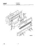 BACKGUARD Diagram and Parts List for FGF351SGWA  Frigidaire Range