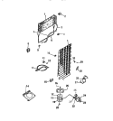 COOLING SYSTEM Diagram and Parts List for RT156HCH1  Frigidaire Refrigerator