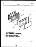 DOOR PARTS Diagram and Parts List for 56-9502-10-02  Tappan Microwave
