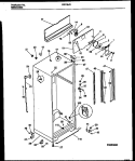 CABINET PARTS Diagram and Parts List for FRT18JRAW0  Frigidaire Refrigerator