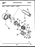 BLOWER AND DRIVE PARTS Diagram and Parts List for DGILL3  Frigidaire Dryer