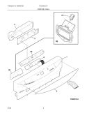 CONTROL PANEL Diagram and Parts List for PLD2560LCC1  Frigidaire Dishwasher