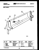 BACKGUARD Diagram and Parts List for RA30NL3  Frigidaire Range