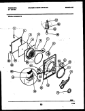 DOOR PARTS Diagram and Parts List for DG7400PW2  Frigidaire Dryer