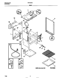 BODY Diagram and Parts List for FGF335CESB  Frigidaire Range
