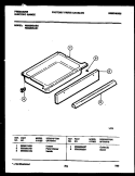 DRAWER PARTS Diagram and Parts List for FES354BABA  Frigidaire Range