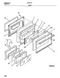 DOOR Diagram and Parts List for GEF357CBTB  Gibson Range