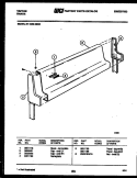 BACKGUARD Diagram and Parts List for 37-1039-00-03  Tappan Range