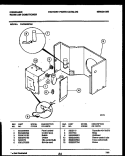 ELECTRICAL PARTS Diagram and Parts List for FAC083S7A2  Frigidaire Air Conditioner