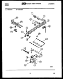 BURNER PARTS Diagram and Parts List for VP30AW4  Tappan Range