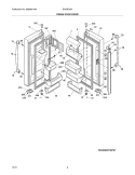 FRESH FOOD DOORS Diagram and Parts List for EI23BC56IW9  Electrolux Refrigerator