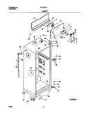 CABINET Diagram and Parts List for FRT18SJGD0  Frigidaire Refrigerator
