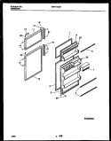 DOOR PARTS Diagram and Parts List for WRT14CGAY0  Frigidaire Refrigerator