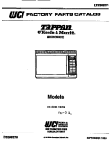 COVER Diagram and Parts List for 56-2896-10-02  Tappan Microwave