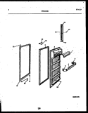 REFRIGERATOR DOOR PARTS Diagram and Parts List for RSG192NCD1  Frigidaire Refrigerator