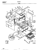 BODY Diagram and Parts List for FED300WCWA  Frigidaire Range