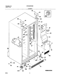 CABINET Diagram and Parts List for FRS26W2BSB2  Frigidaire Refrigerator