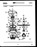 MOTOR PUMP PARTS Diagram and Parts List for DW1800FH  Frigidaire Dishwasher