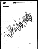 DOOR PARTS Diagram and Parts List for 30-4980-00-04  Tappan Range