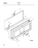 DOOR Diagram and Parts List for FFC13M2AW2  Frigidaire Freezer