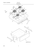 TOP / DRAWER Diagram and Parts List for BEC316ES1  Crosley Range