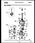 TRANSMISSION PARTS Diagram and Parts List for FWL111RBW0  Frigidaire Washer
