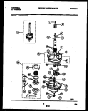 TRANSMISSION PARTS Diagram and Parts List for MWX233MBWW0  Frigidaire Washer
