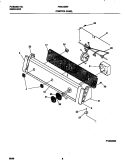 P12C0009 CONTROL PANEL Diagram and Parts List for FWX445RFT4  Frigidaire Washer