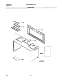 INSTALLATION Diagram and Parts List for CFMV145KB1  Frigidaire Microwave