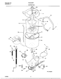 WSHR MTR, HOSE Diagram and Parts List for FWS235RFT6  Frigidaire Washer