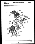 SHELVES AND SUPPORTS Diagram and Parts List for RT19F8WU3C  Gibson Refrigerator
