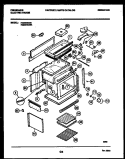 BODY PARTS Diagram and Parts List for FED354BAB1  Frigidaire Range