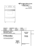 COVER Diagram and Parts List for FEF365BUA  Frigidaire Range
